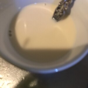 麦茶と豆乳の黒蜜ラテ